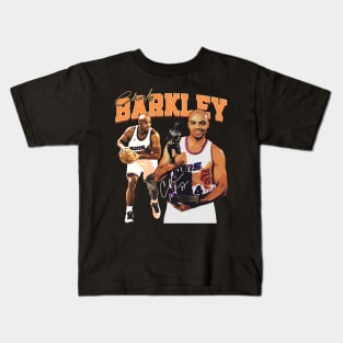 Charles Barkley The Chuck Basketball Legend Signature Vintage Retro 80s 90s Bootleg Rap Style Kids T-Shirt